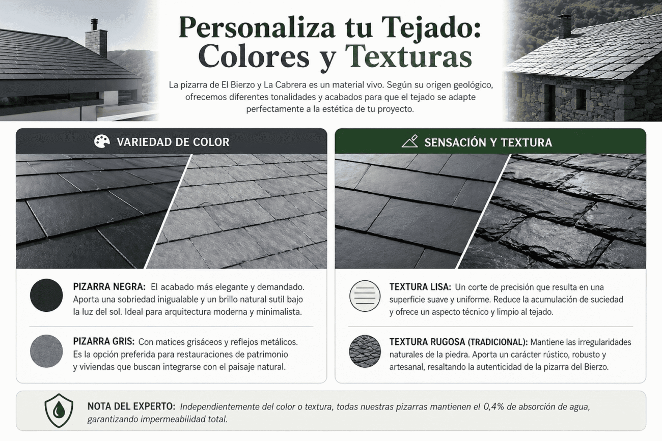 tipos de pizarra para tejados