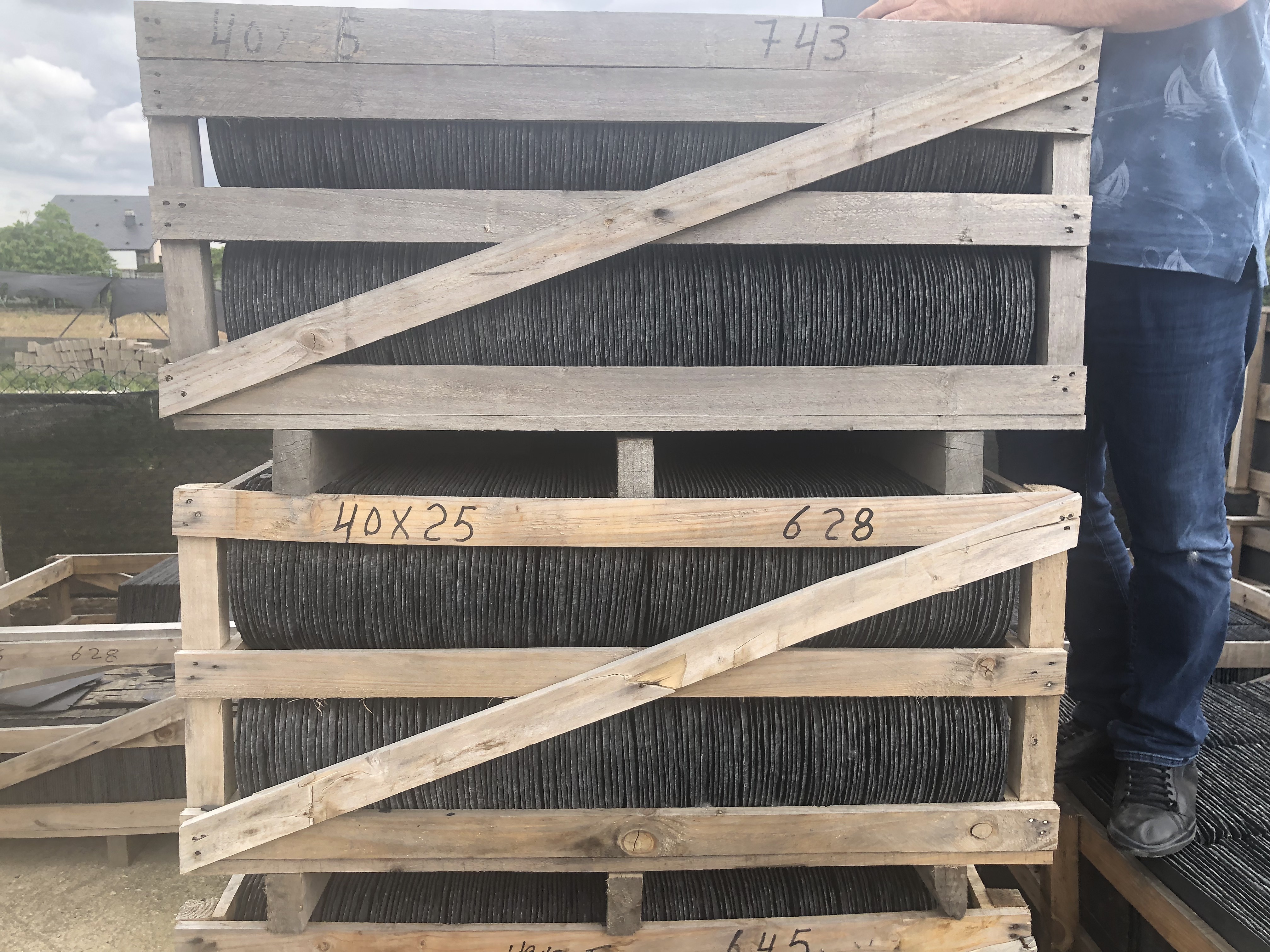 Palés pizarra 40×25 exterior NexPiz